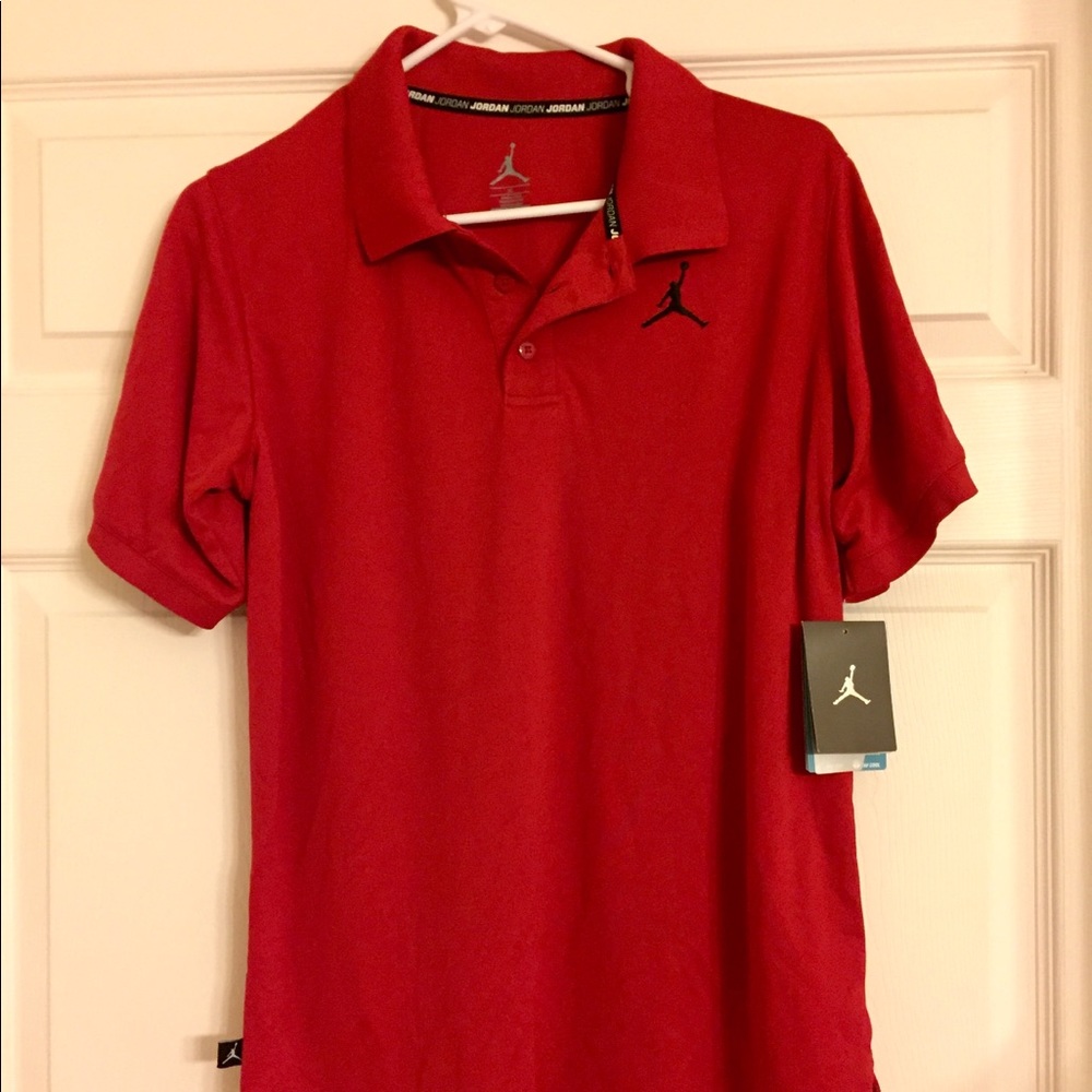 Jordan Red Polo Shirt for Kids